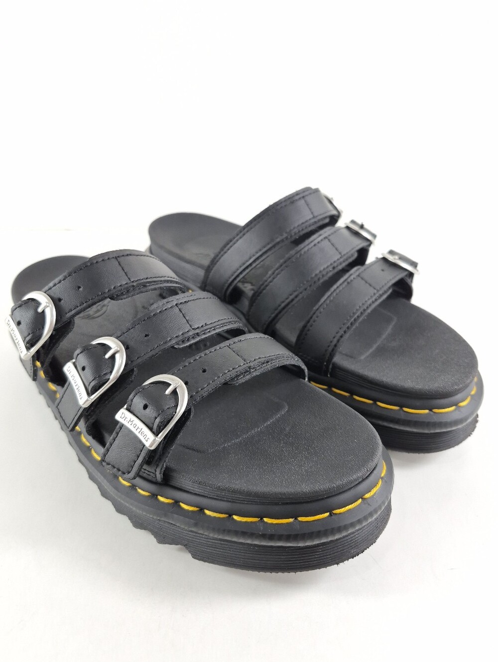 Sz 8 Dr. Martens Blaire Leather Slide Sandals